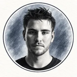 Portrait dessiné de Julien Lieb
