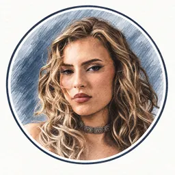 Portrait dessiné de Léa Doffey